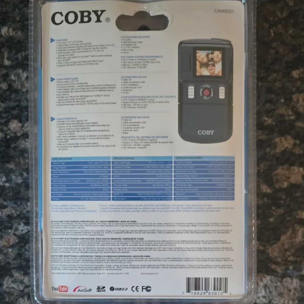 Coby Snapp Black Digital Camcorder